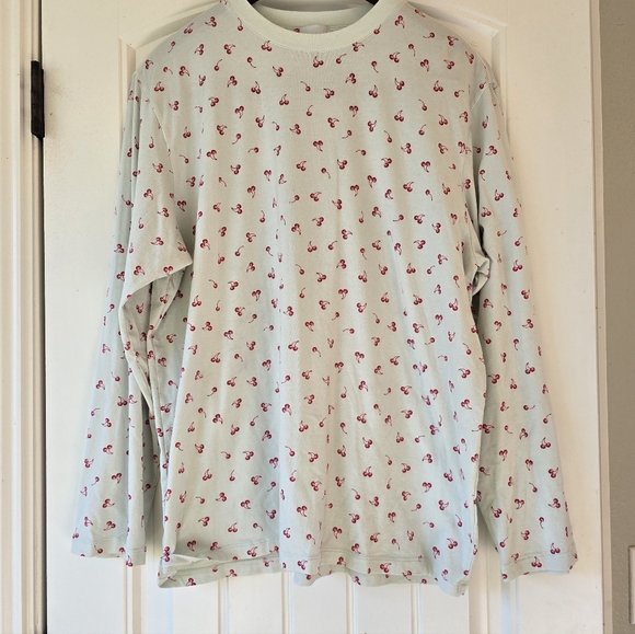 🍒 SKIMS Boyfriend Long-Sleeve T-shirt Cloud Cherry Xl 🍒 - Picture 3 of 9
